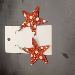 Glitter Star Earrings
